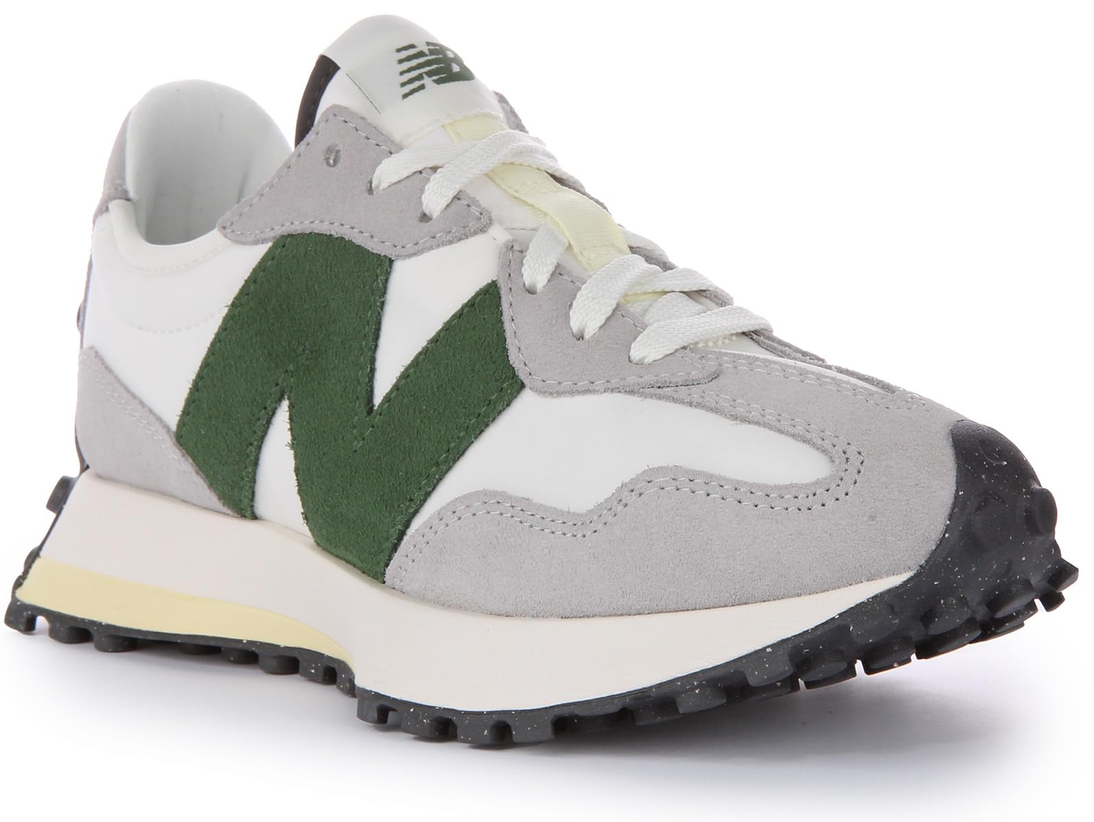 New Balance 327 Zapatillas deportivas para mujer, color beige/verde, zapatillas bajas