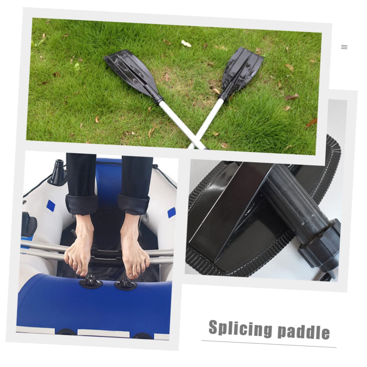 BESPORTBLE Pagaie per Kayak in Lega di Alluminio 2 Pezzi, Resistenti alla Corrosione e Telescopiche, per Canoa e Gommoni Durante attività di Navigazione e Sport Acquatici