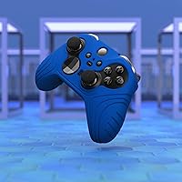 Vista 6 de playvital Samurai Edition Anti Slip Silicone Case Cover for Xbox Elite Wireless Controller Series 2 Core, Ergonomic Soft Rubber Skin Protector for