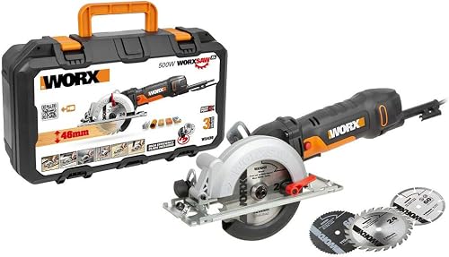 Circular saw 480W WX439 blade Ø120 mm | Cutting depth up to 46 mm, compact, lightweight and precise guidance