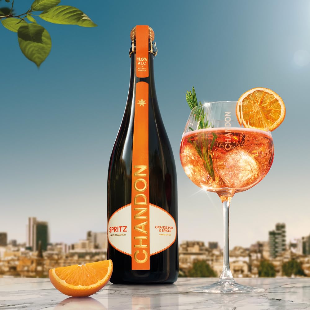 Chandon Spritz Orange Peel & Spices, 0,75L, 11.5% vol. | Neuer Look, gleicher Inhalt | Premium-Aperitif | Servierfertig | Auf Eis genießen | Design kann variieren - 3