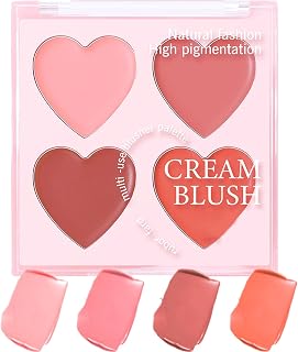 Rouge För Kinder - Och Highlighter Palette | Vattentålig Smink För Scen, Dejting, Event, Bröllop & Semester