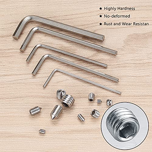 250 Pezzi Viti Senza Testa, Viti a Punta Conica