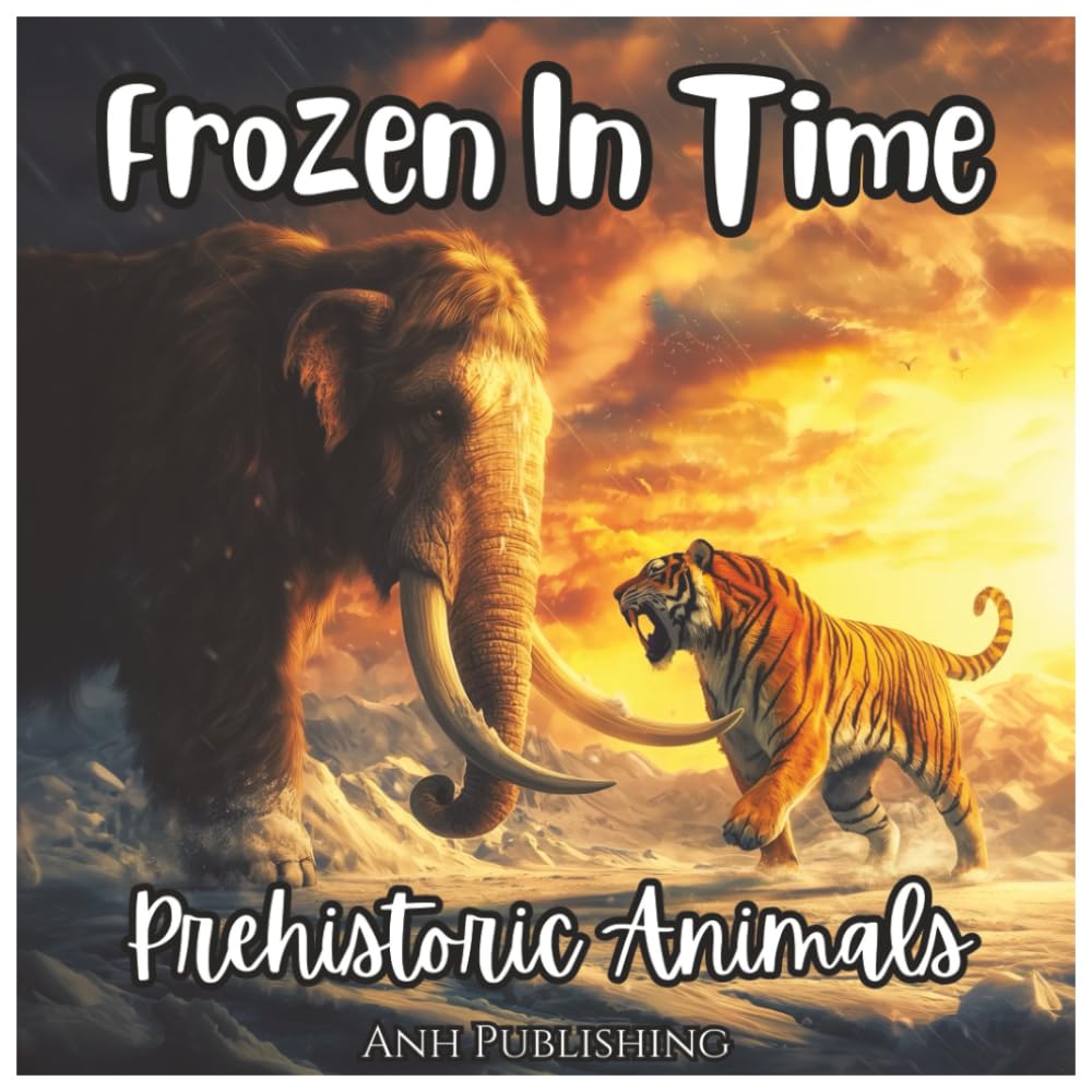 Frozen In Time: Prehistoric Animals Ancient Coloring Book For Kids: Discover Woolly Mammoths, Saber-Toothed Tigers, Dinosaurs, and Ice Age Creatures