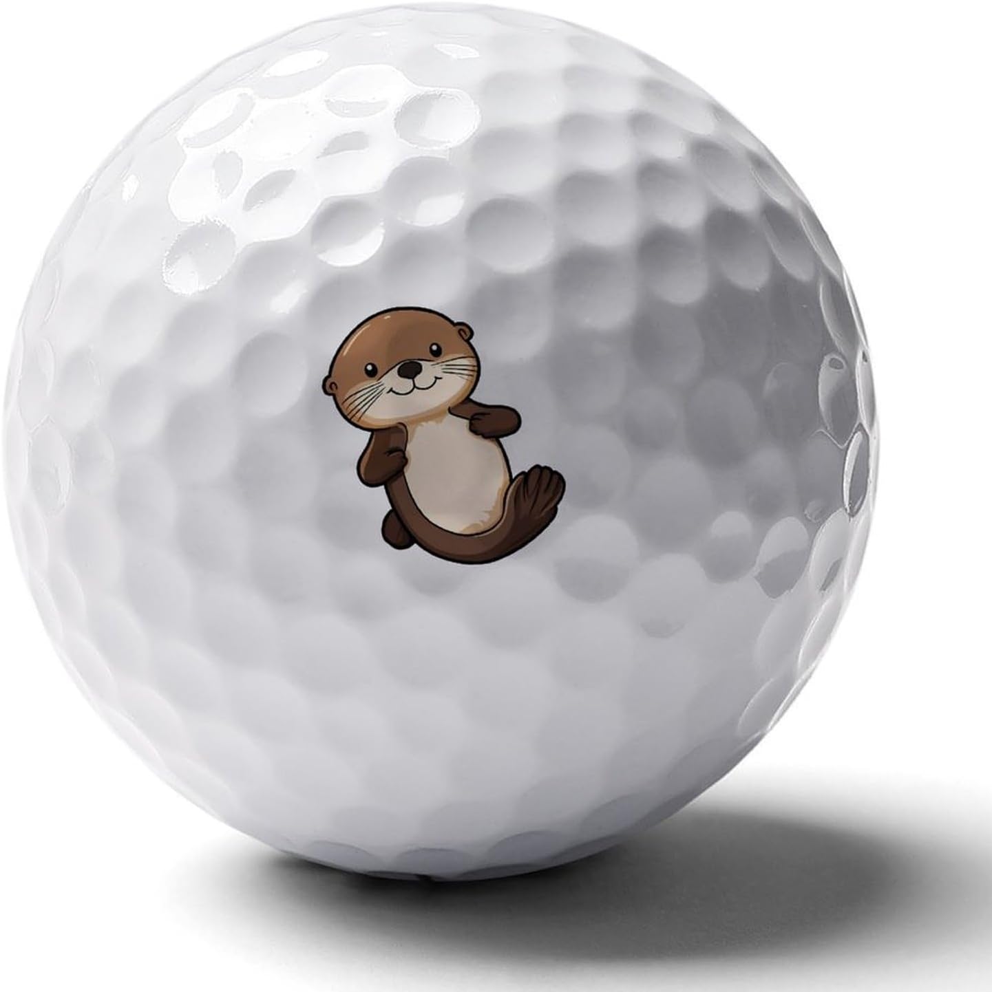 Sea Otter Sticker Standard Golf Balls Performance Golf Distance Ball Gift for Golfers