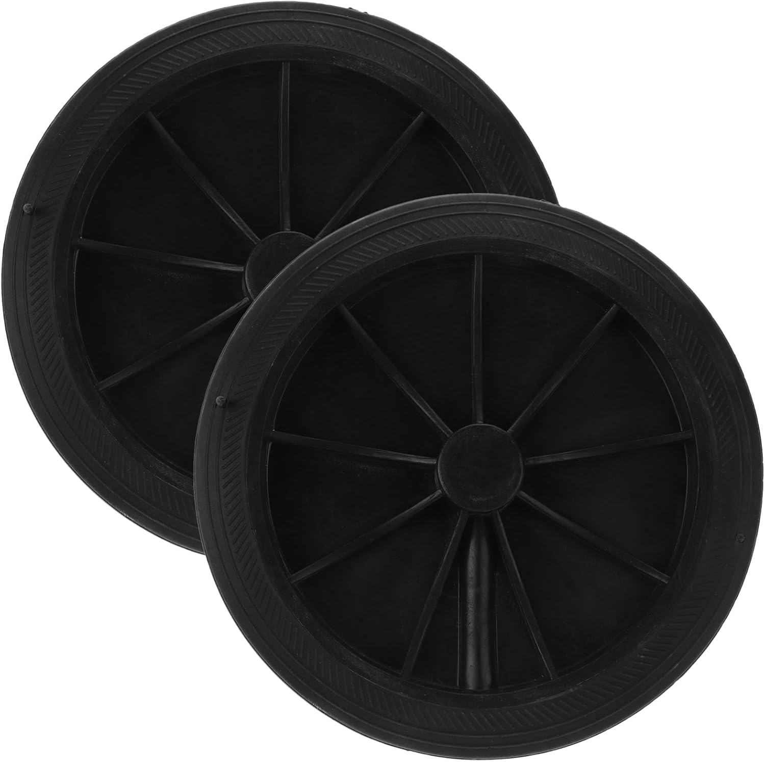Trash Garbage Bin Wheels 2 Pcs Plastic Garbage Can Wheels