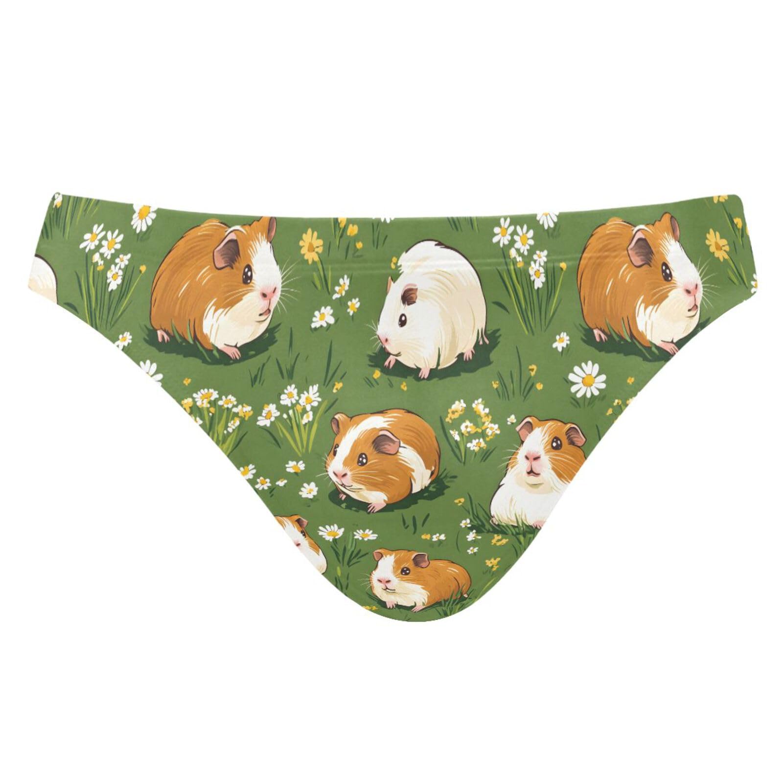 Mens Bikini Swimwear Cute Guinea Pigs Daisy Swimsuits for Men XXXL 202b8238
