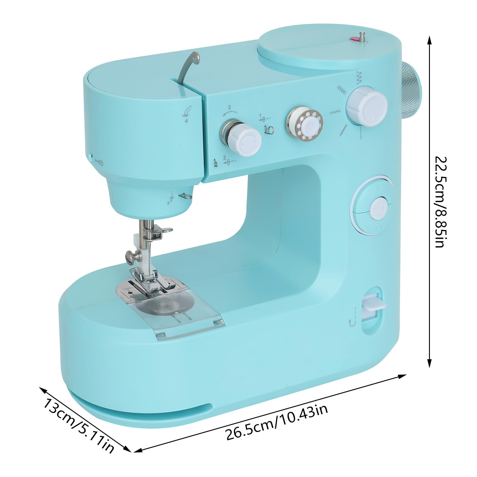 Máquina De Coser Electrónica Portátil Mini Máquina De Coser Principiante Con Iluminación LED,Dos Modos,Para El Hogar, Tienda De Costura, Tienda De Ropa