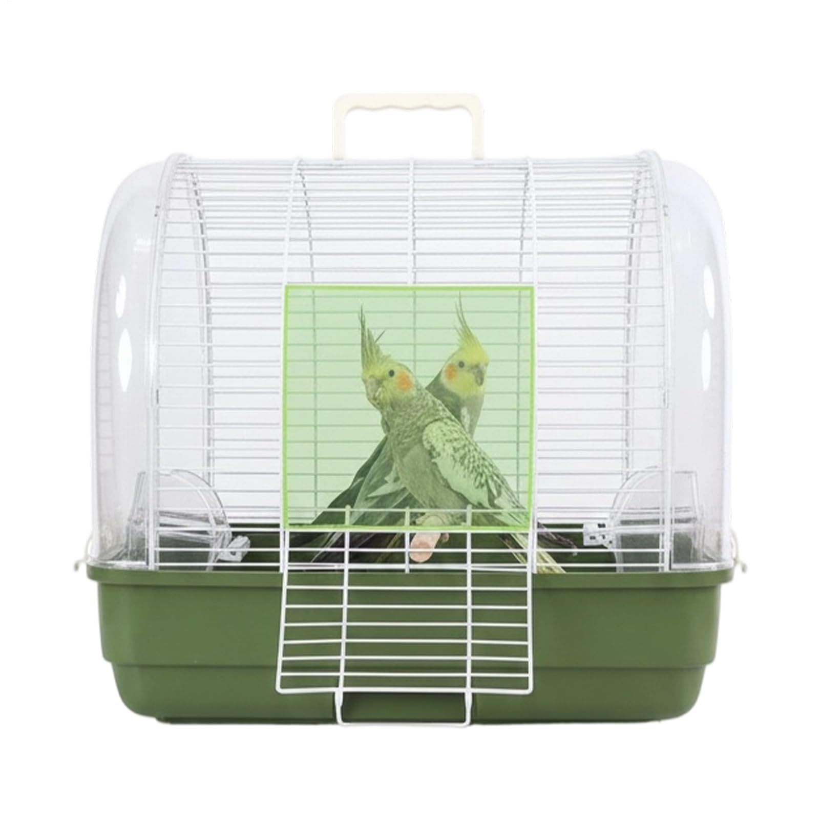 Bird Travel Cage, Portable Avian Carrier Handle Design, Parakeet Transport Housing With Secure Door Latch, Ventilated Frame With Lightweight Build, Pet Enclosure for Conure Cockatiel Canary Lovebird F