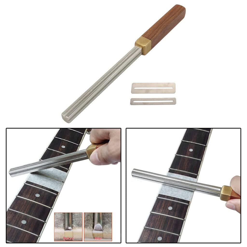 TECKEEN Chitarra Fret Crowning File Fretboard Diamond Coating Riparazione Dressing Tool