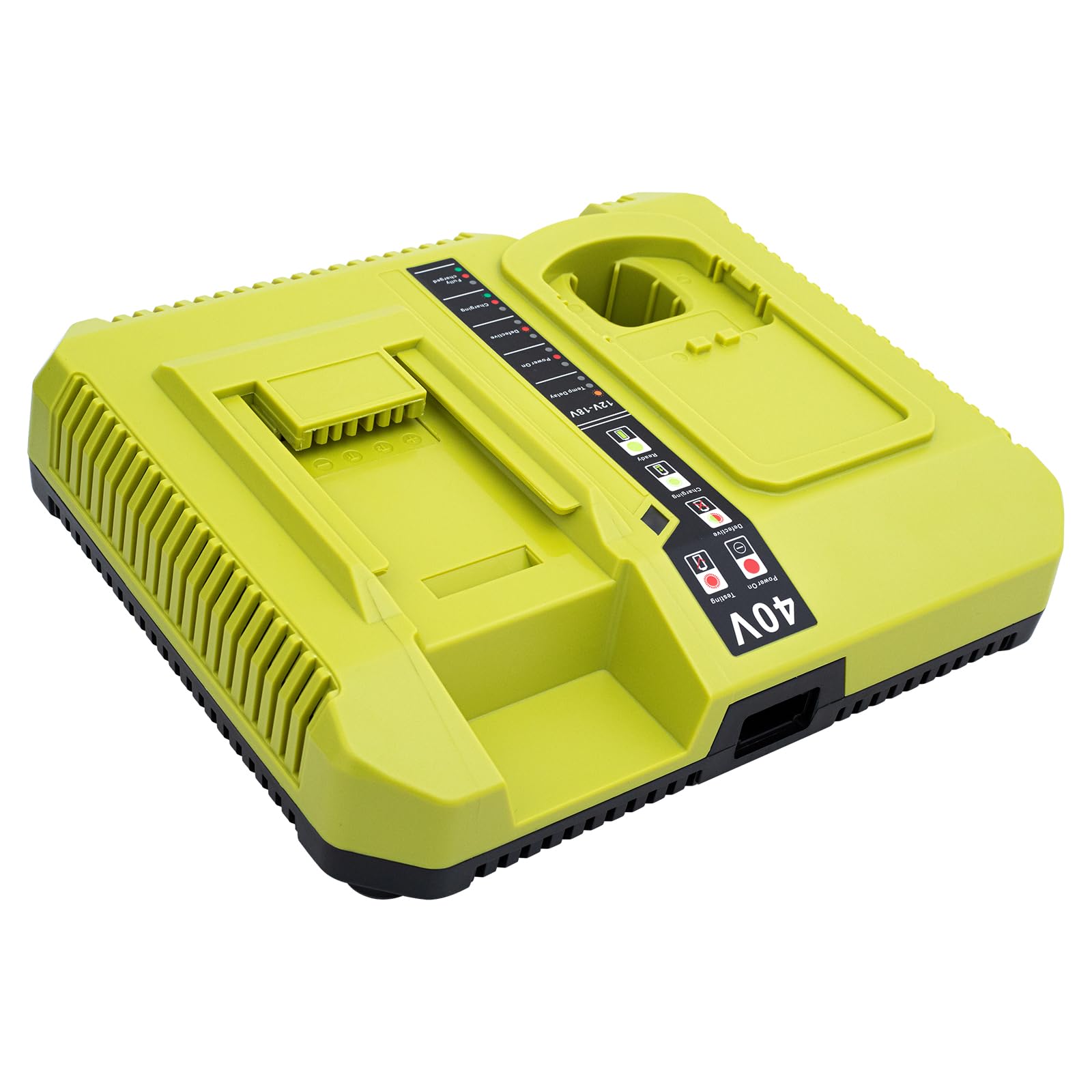 Upgraded 18V/40V Battery Charger Replacement for RYOBI 18V ONE + / 40V Dual Platform Charger P137 P117 Lithium ion Compatible with Ryobi OP130S OP401 P102 P108 P109 OP4030 OP4040 OP4050 OP4050A OP4060
