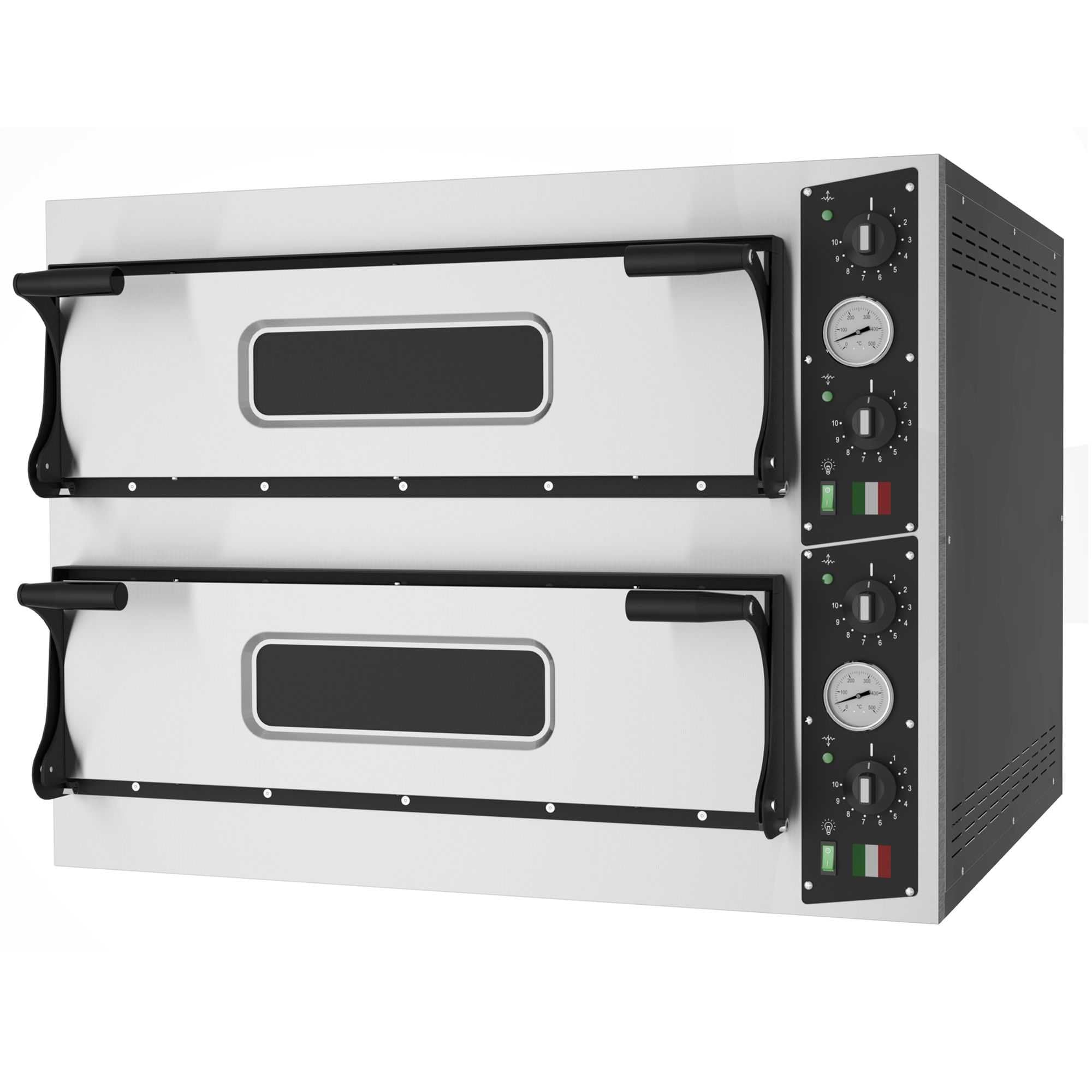 FORNO PIZZA ELETTRICO PROFESSIONALE INOX PER 8 PIZZE DA 32 CM FORNO PIZZA INDUSTRIALE PER Ristorante, Pizzeria e Ospitalità