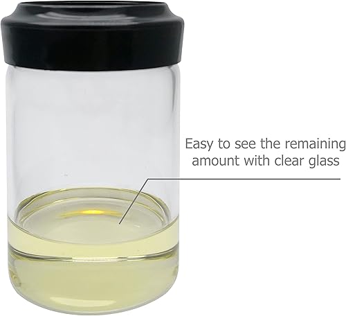 Miniatura 5 de EIKS Excelity - Ollas de condimentos con cuchara y tapa, recipientes de vidrio transparente, tarros para almacenar y dispensar especias, sal, azúcar