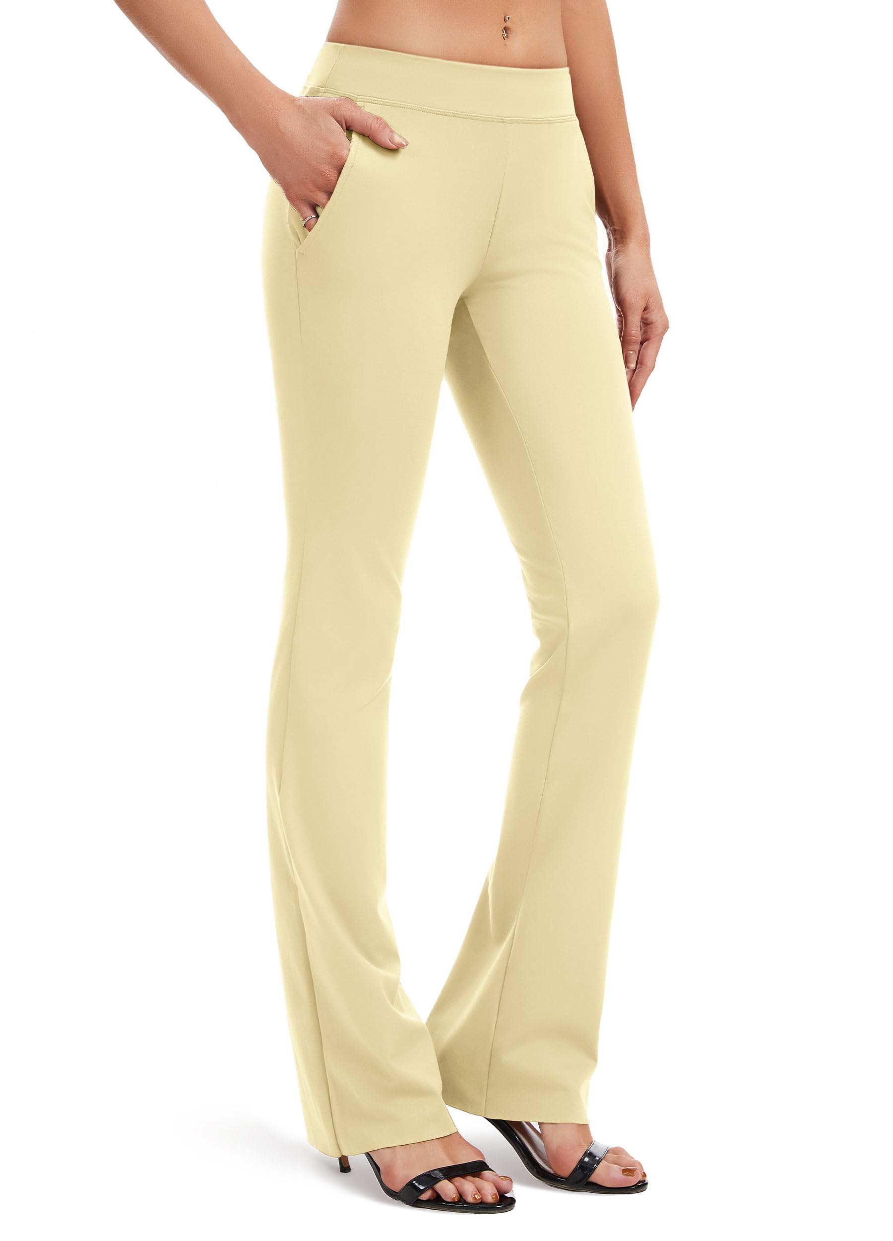SAFORT Regular/Tall Bootcut Yoga Hose mit 71cm/76cm/81cm/86cm Schrittlänge Lange Bootleg-Hose Sporthose Lang