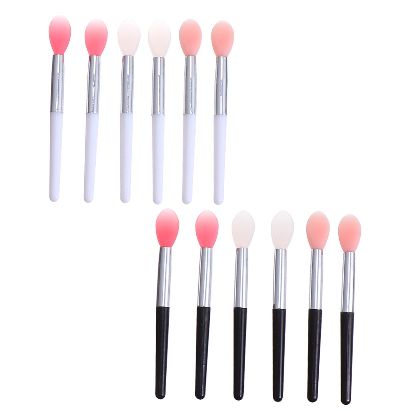 TOVINANNA Makeup Lip Brush Lip Mask Brush Set 12pcs Silicone Applicator for Daily Use