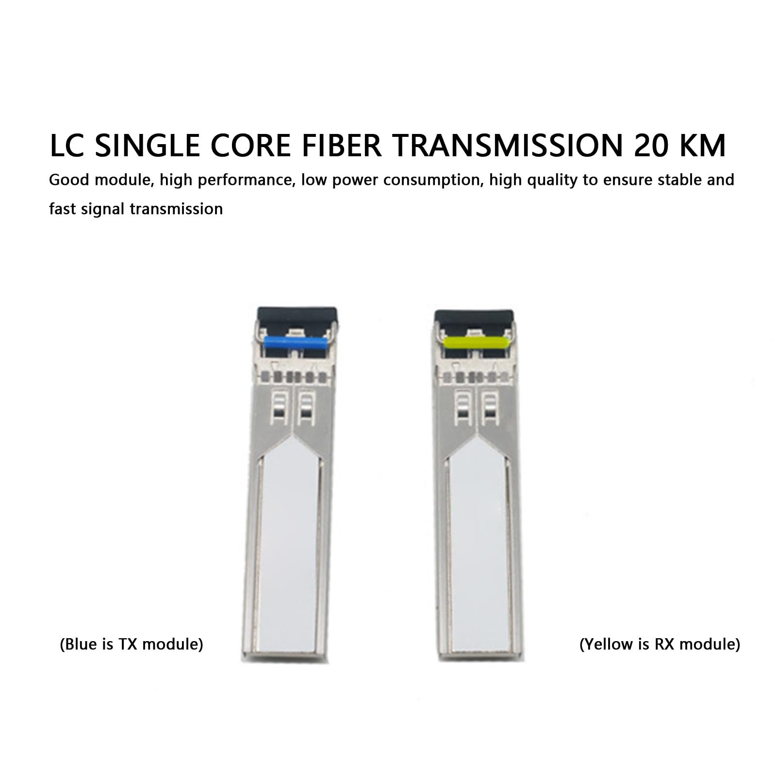 Extensor HDMI de Fibra Óptica 4K - Transceptor Óptico de Video HDMI KVM 20KM - Compatible con Todos los Sistemas (Enchufe de la UE) Garantizar el Mejor Rendimiento