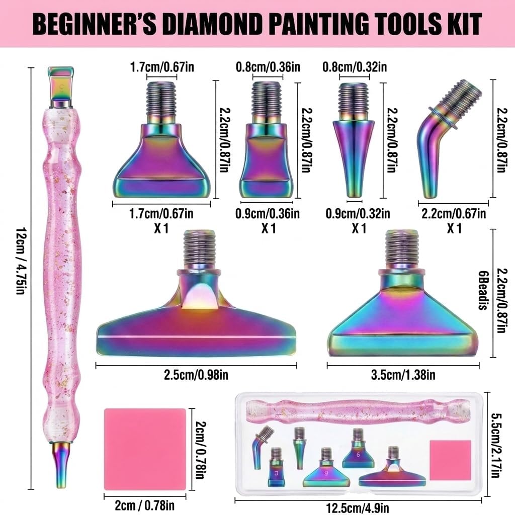 Diamond Art Pens, 14Pcs Diamond Painting Pen Kit with Stainless Steel Tips image 3