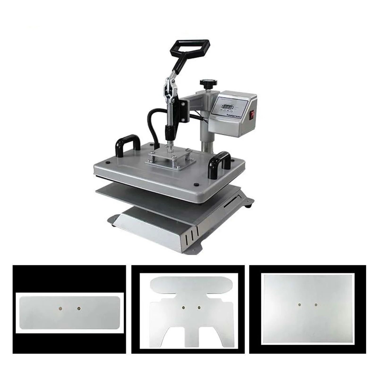 Stampa digitale a trasferimento, Macchina combinata for trasferimento di calore a sublimazione della pressa di calore 3 in 1 for maglietta/scarpe/custodia del telefono/calzini LOGO macchina for stampa