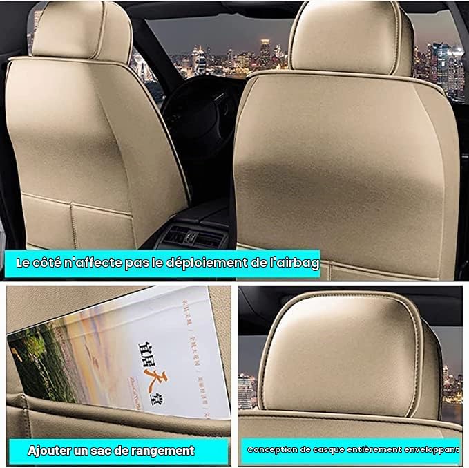 Voiture Cuir Ensembles Housses SièGe Pour VOLKSWAGEN EOS, Avant Et ArrièRe ImperméAble Protection IntéRieurs Coussin Accessoires