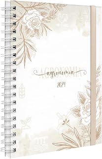 Agenda Planner Semanal Plus 2024 Profissões Floral Agronomia