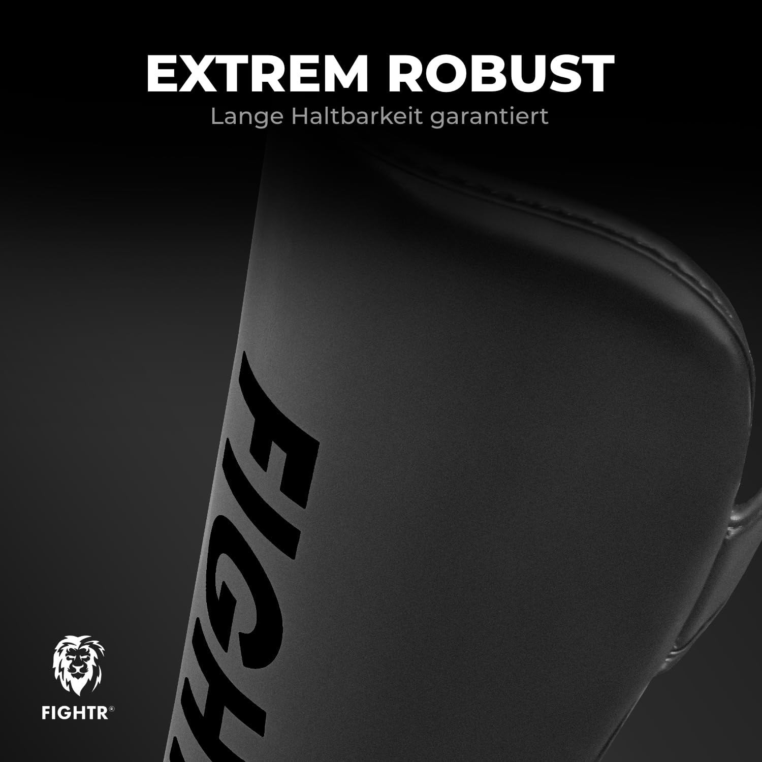 FIGHTR® Schienbeinschoner - mit perfektem Sitz und idealer Polsterung | Dicker Schienbeinschutz für Kicks im Kickboxen, MMA, Muay Thai und weitere Kampfsportarten