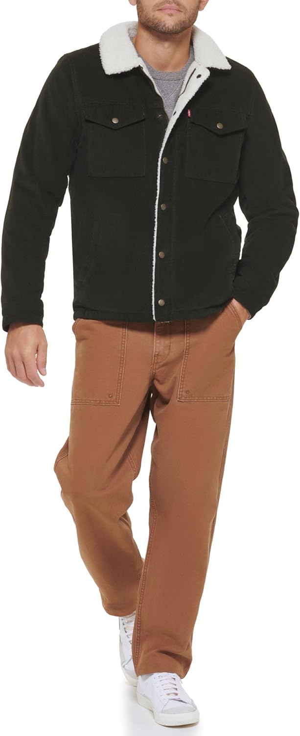 Levi's Men's Corduroy Sherpa Lined Trucker Jacket (Regular & Big & Tall Sizes) - Image 2