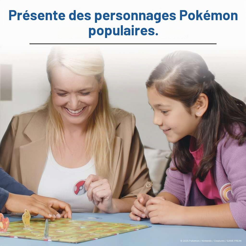 Ravensburger - Labyrinthe Pokémon Jeu de Société - Jeu Labyrinthe Pokémon - Famille - 2-4 Joueurs dès 7 Ans - Pikachu Bulbizarre Salamèche Carapuce - 26949