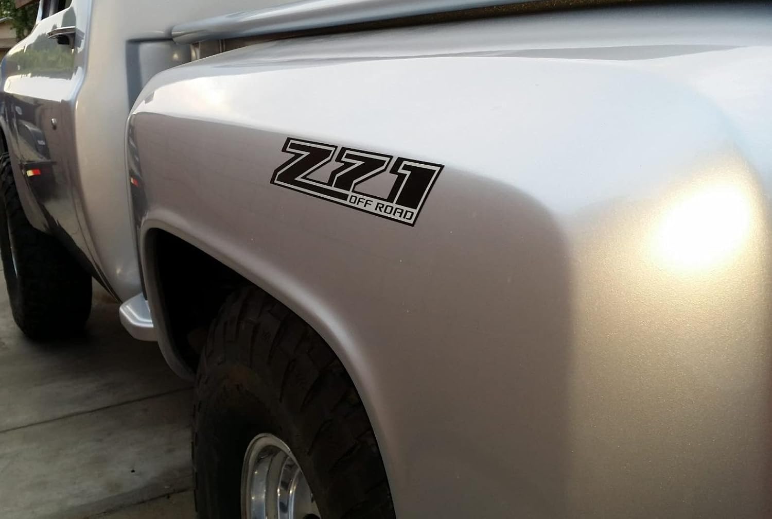 Decal Mods Z71 Offroad Truck Black Blackout Decals Stickers fits Chevy Silverado - FBLK (2014-2017) Bedside (Set of 2) | FG7G1