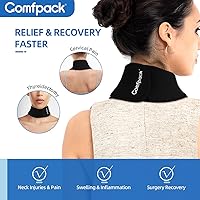 Vista 2 de Paquete de hielo para el cuello, bolsa de hielo cervical para aliviar el dolor, reutilizable para terapia fría y caliente, bolsa de hielo y muelas