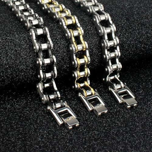 Pulsera de acero inoxidable para hombre 8 pulgadas miniatura 3