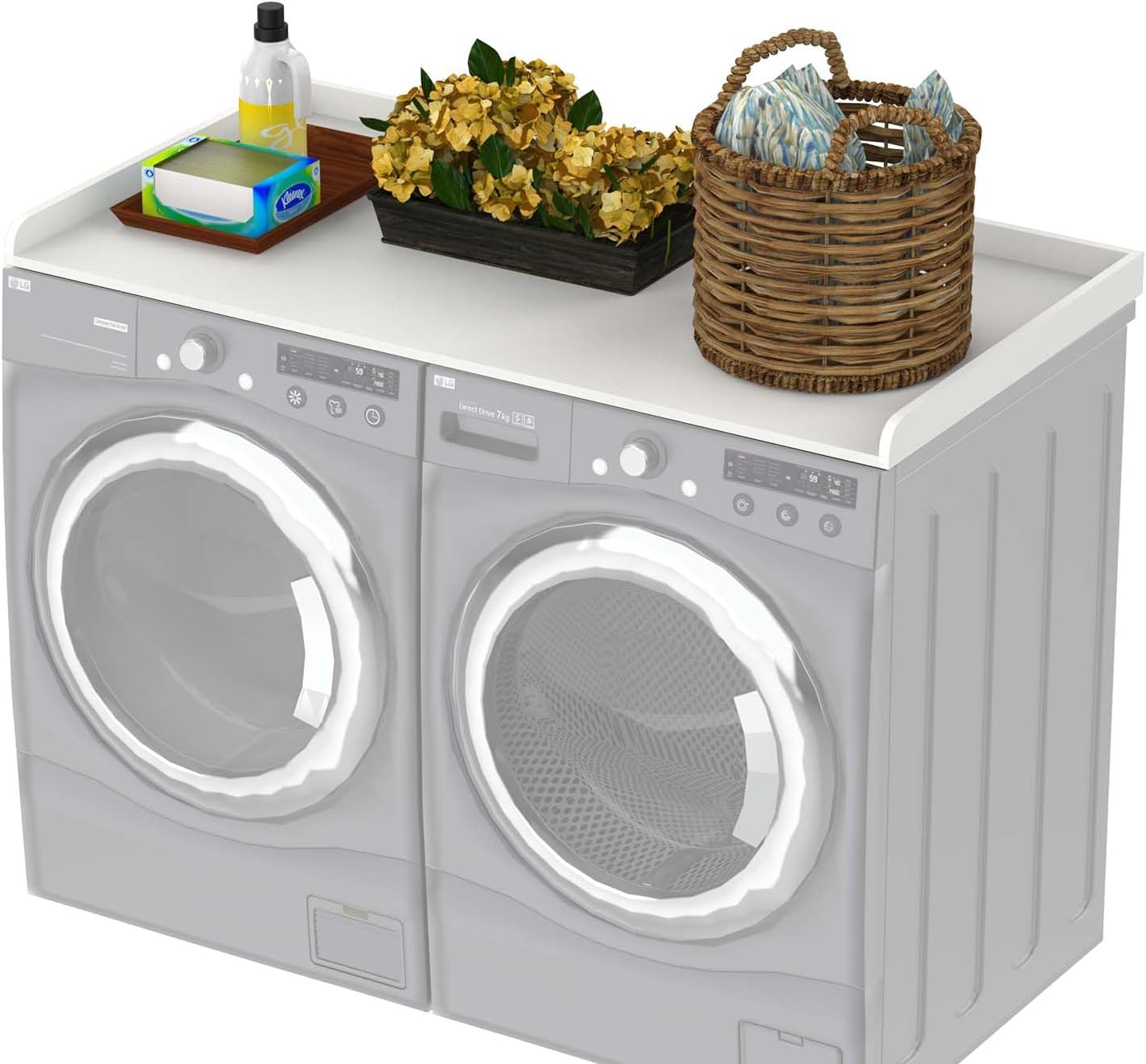 Washer Dryer Countertop Wood Washer & Dryer Top Covers