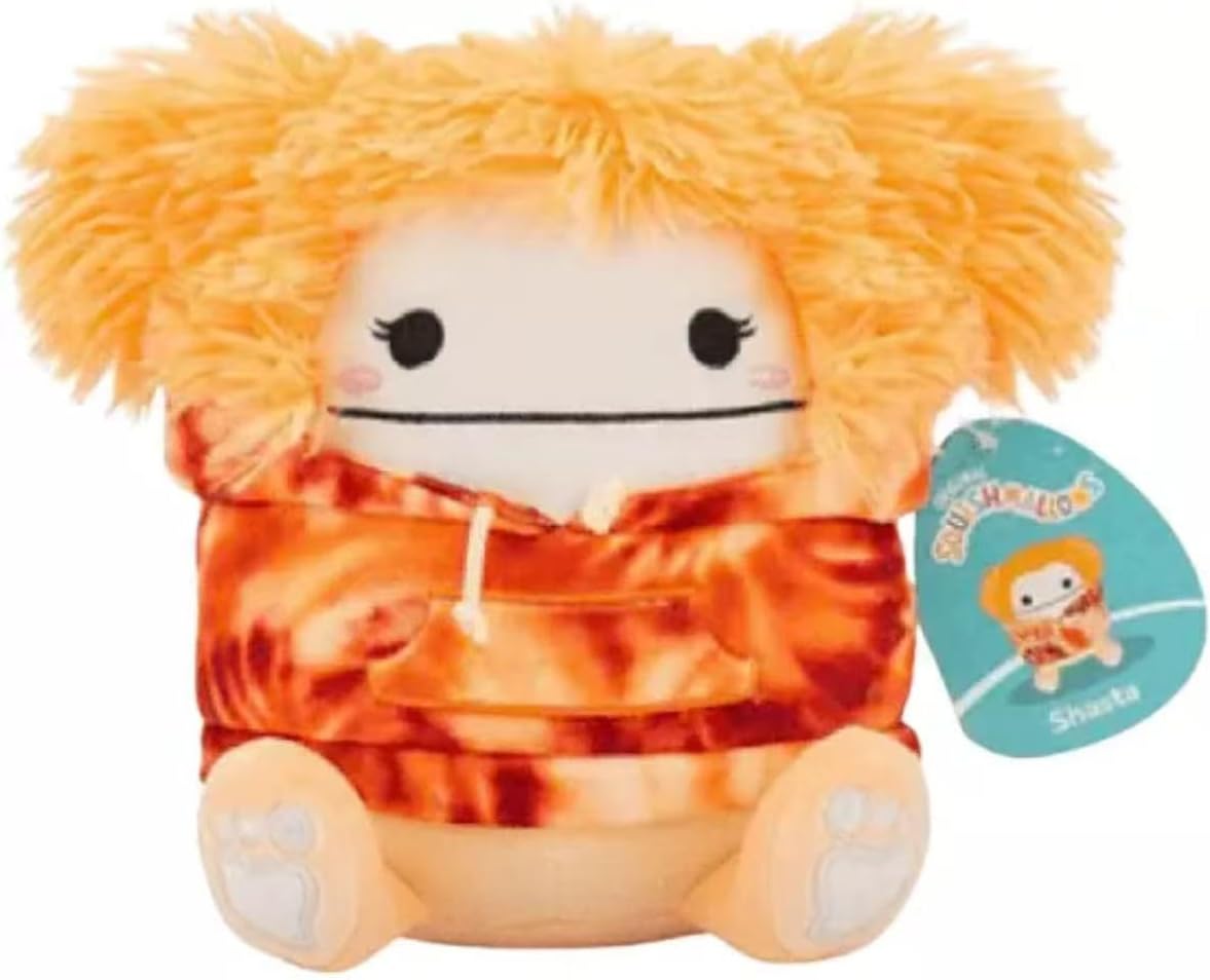 Squishmallows 2025 Original 8-Inch Hoodie Animal Squad Plush - Collectible Soft & Squishy Mini Stuffed Animal Toy - Add to Your Squad - Gift for Kids, Girls & Boys (Shasta Bigfoot)