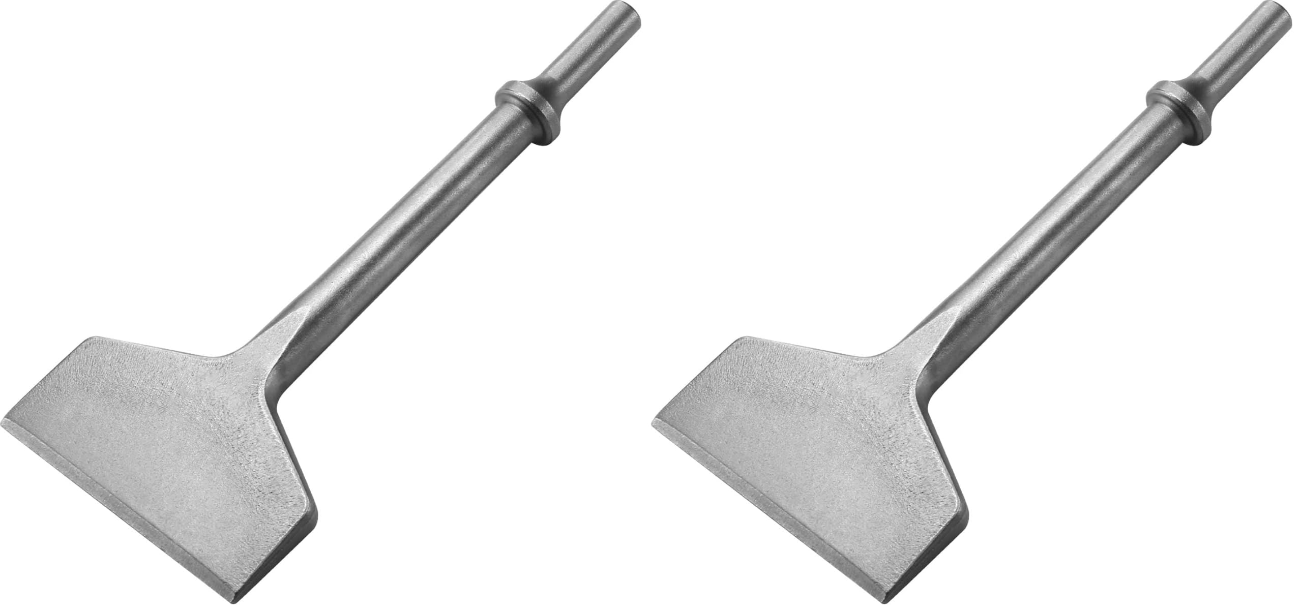 Air Hammer Chisel Bits, Firecore 3 Inch Wide Air Floor Scraper 0.401 in Shank Tile Thinset Scaling Adhesive Removal, Impact Pneumatic Air Hammer Chisel Spring Attachments - FS18375 (Pack of 2)