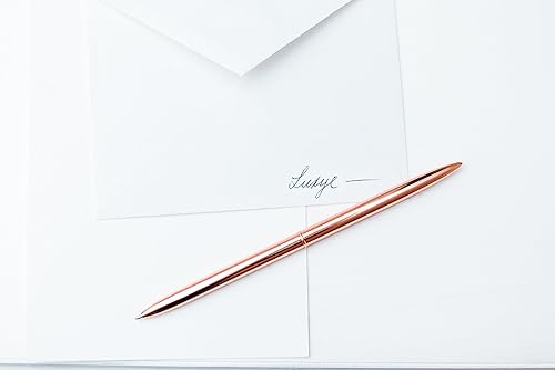 Miniatura 8 de Suministros de oficina dorados por luxye, plumas oro y rosa, set de 6piezas de bolígrafos, bolígrafo con punta metálica, Dorado