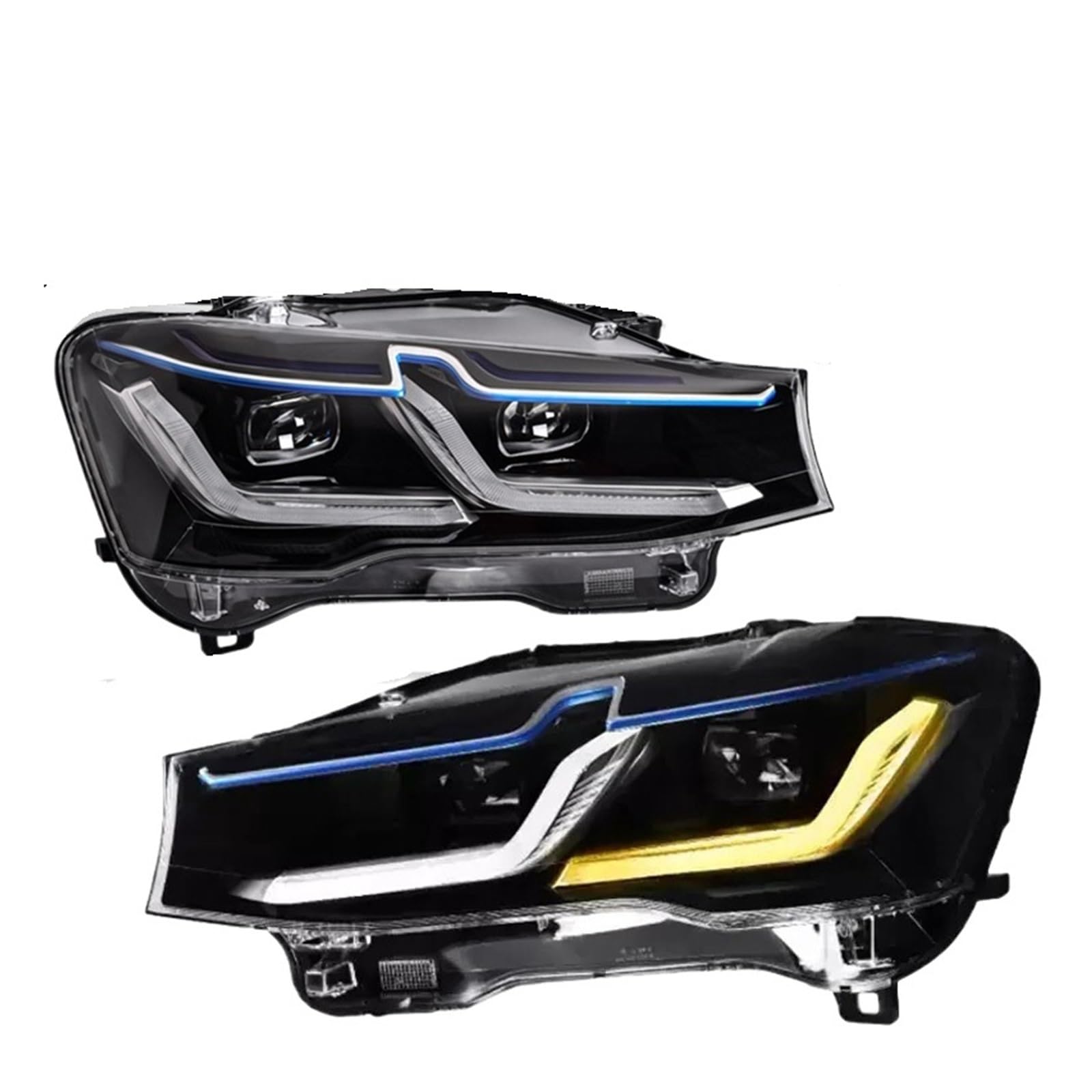 Accessori per Auto per Gruppo Ottico Anteriore BMW X3 F25 2011-2018 X4 F26 Fari Anteriori Luci diurne a LED Indicatori di direzione Plug And Play (X4-)