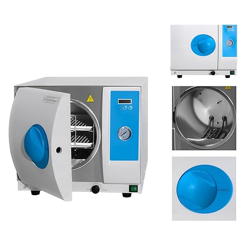 Clase N 18L Esterilizador de vapor semiautomático portátil Esterilizador de autoclave de mesa Esterilizador Digital Pantalla Autoclave Vapor