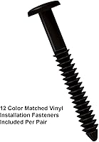 Vista 3 de Persianas estándar exteriores de vinilo para ventanas Negro