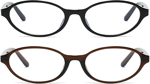 Miniatura 4 de ADE WU Gafas ovaladas de moda para mujer, lindos lentes retro de los años 90, con marco ligero y delgado