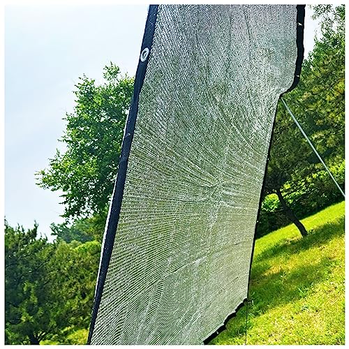 Aluminet Auto-Markise Sonnenschutz Abdeckung - 85% UV-beständiges Schattentuch für Haustiere & Fahrzeuge, Silbernes Sonnenschutznetz mit Ösen, erhältlich in 1m, 2m, 4m Größen