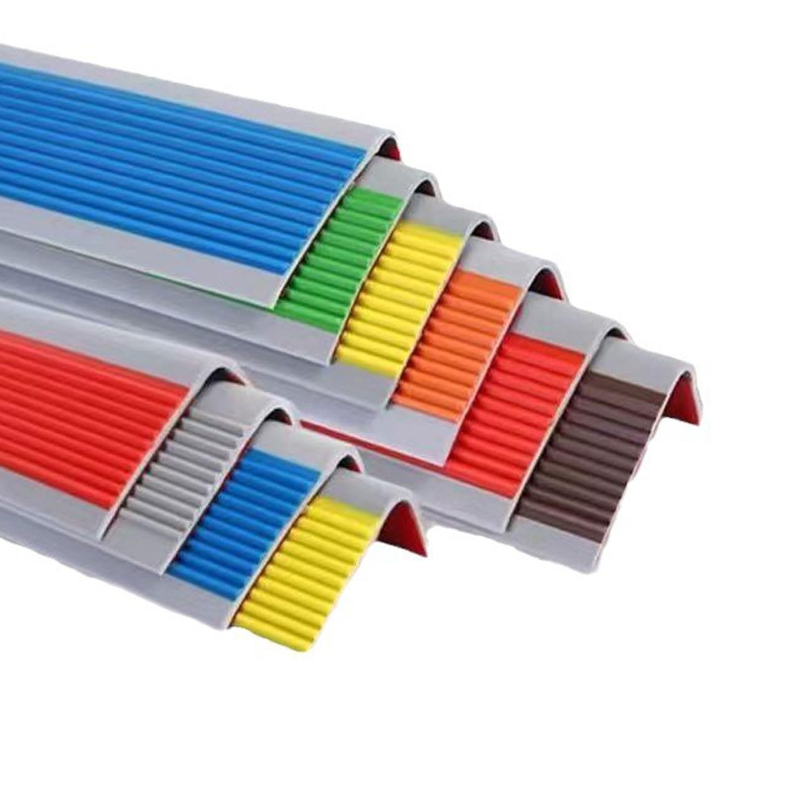 Borde antideslizante de PVC – Borde en forma de L para laminado y terrazas | Peldaños antideslizantes | Tiras de borde de alfombra redondeadas | Cinta de agarre autoadhesiva