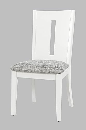 Miniatura 10 de Jofran Inc. Urban Icon Slotback Silla de comedor tapizada contemporánea (juego de 2)