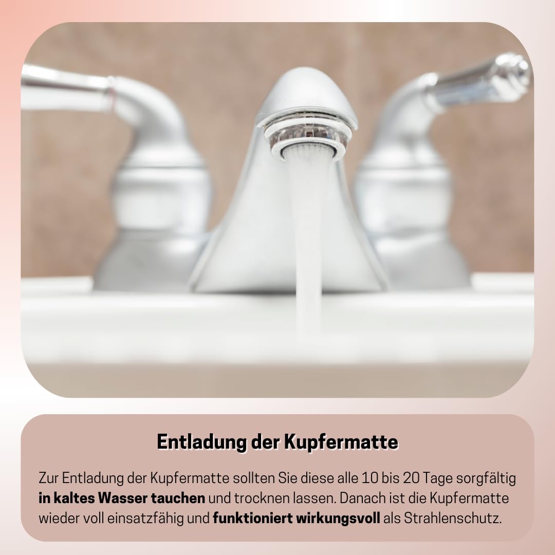 MEDOSAN Kupfermatte Betteinlage | mit über 2000m reinstem Kupferdraht | praktisch und flexibel nutzbar