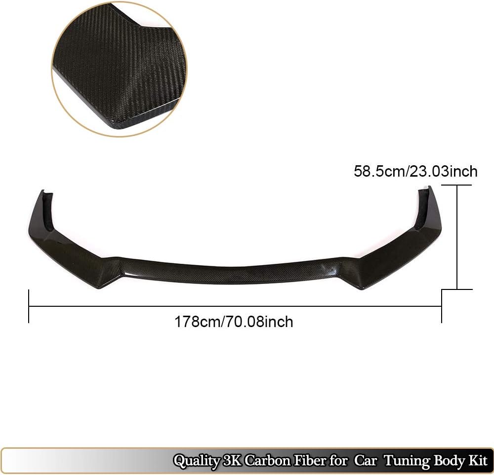 Front Spoiler fits Ford Mustang GT V8 Coupe Convertible 2018 2019 Tuning Real Carbon Fiber Front Bumper Lip Chin Splitter