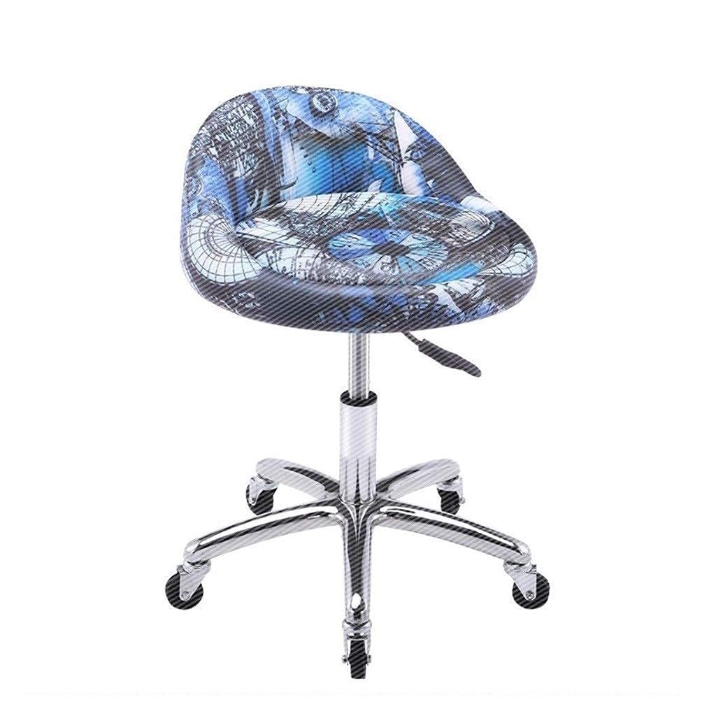 Tabouret de l'ordinateur réglable avec dossier ergonomique 42-56cm