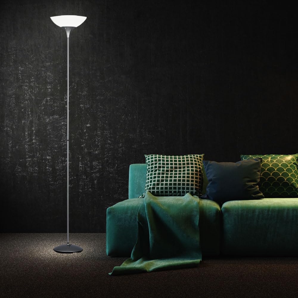 Smart Home Steh Lampe Decken Fluter App-und Sprachsteuerung Leuchte dimmbar im Set inkl. RGB LED Leuchtmittel