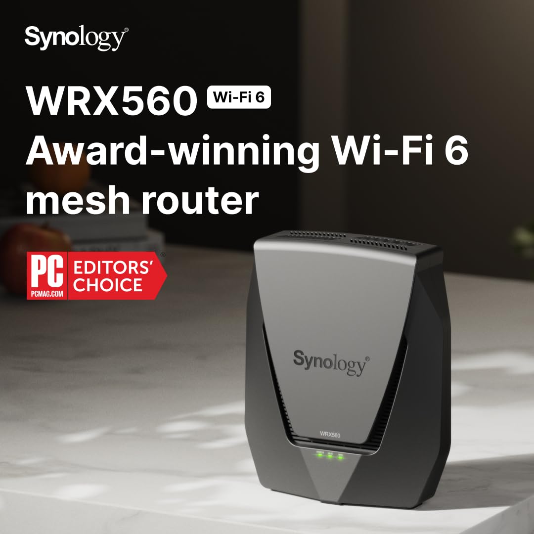 Routeur Synology WiFi 6 Double Bande, Technology Mesh, WRX560