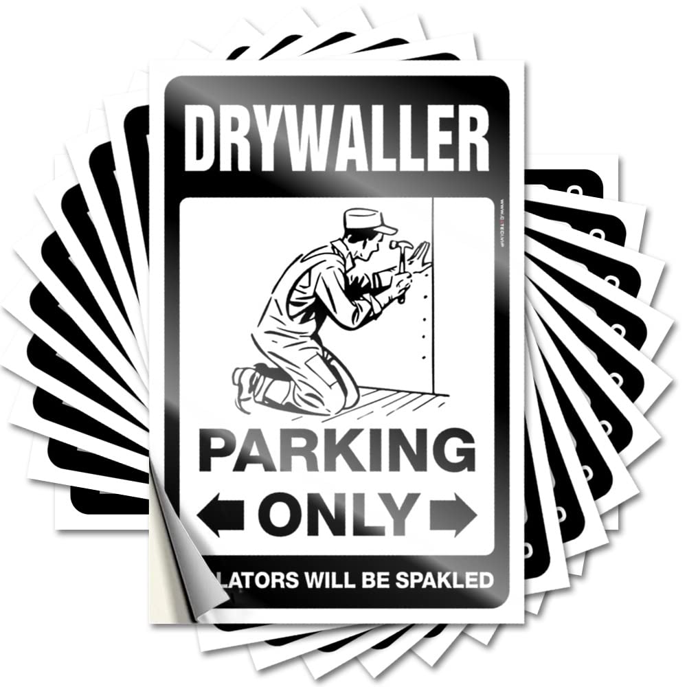 Quote Spicy Vinyl Decals, Goods Waterproof Sweet Stickers for Water Bottle | Drywaller Parking Only Perfect for Ship Laptop Decor(6X9CM)