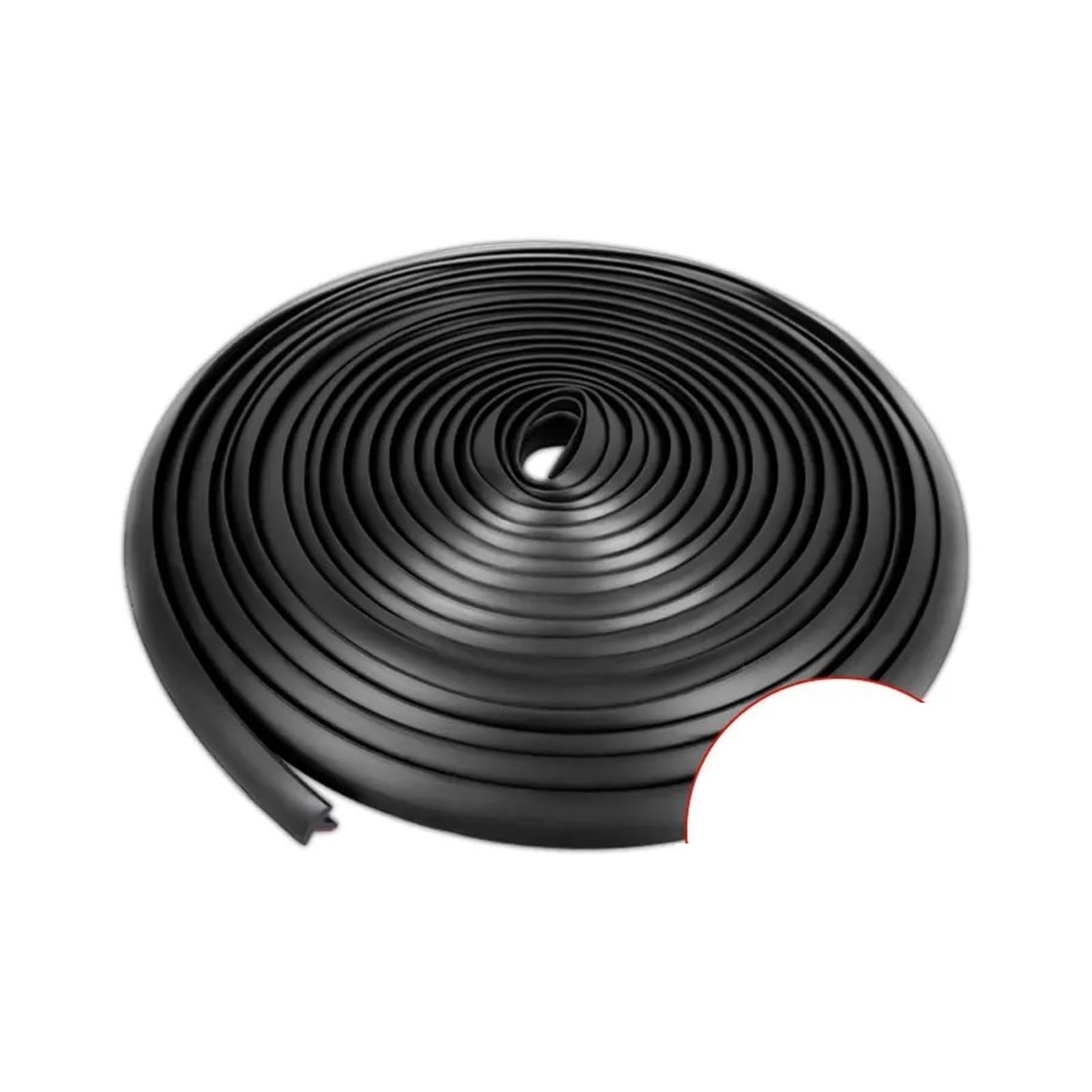Samwdk 5M Universal Car Rubber Sealing Strip Slanted T-Type Auto Door Seal Weatherstrip Sealant For Accessories Side Skirts