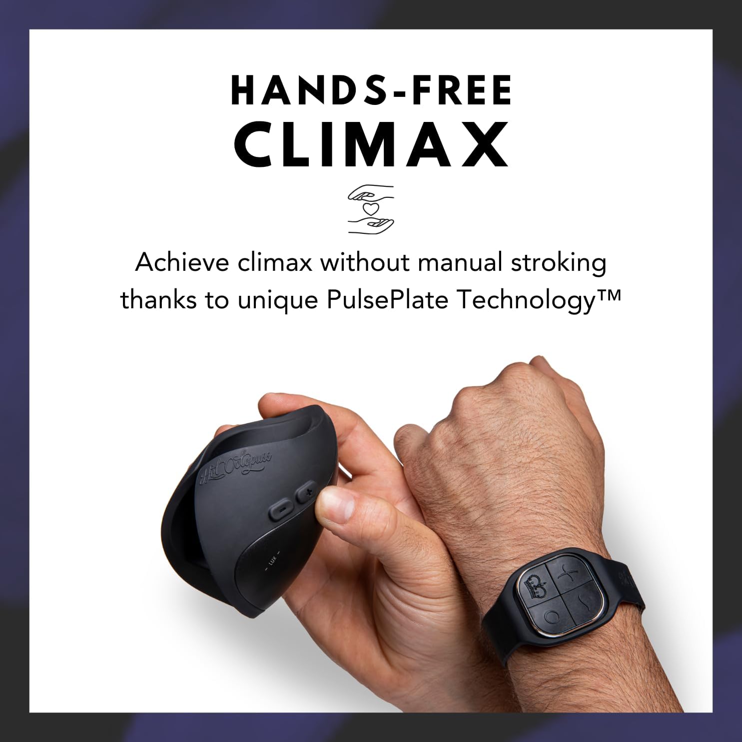 Hot Octopuss Pulse Solo LUX | 100% Hands-Free Male Masturbator with Wrist-Strap Remote Control | Automatic Penis Stroker| 6 Vibe Modes | USB Recharge & Waterproof| Premium Male Vibrator Adult Sex Toy