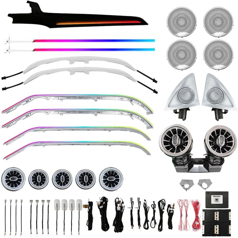 256 Color For 15-21 Benz C W205 Active Ambient Lighting Atmosphere Light